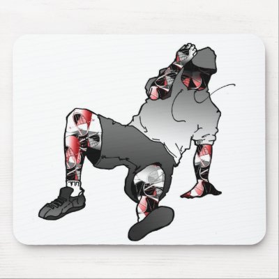 Bboy Stance Mousepad by johnr5