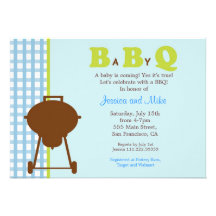BBQ Baby Shower Invitation
