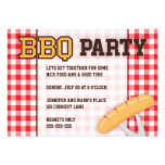 BBQ barbecue party invitation with sausage