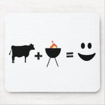 BBQ Beef Happy Mouse Mat