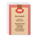 BBQ Birthday Party Invitation