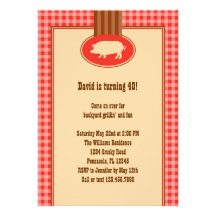 BBQ Birthday Party Invitation