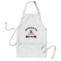 BBQ Brings The Cook Out Of Me Apron