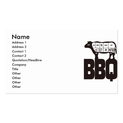 BBQ BUSINESS CARDS