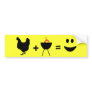 BBQ Chicken Happy Bumper Sticker