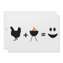 BBQ Chicken Happy Custom Invitations
