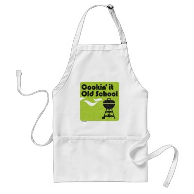 BBQ Cookin' it Old School BBQ Apron by xumusf