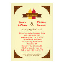 BBQ Couples Bridal Shower Invitation