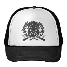 BBQ Crest - black print Hat