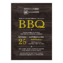 BBQ! CUSTOM INVITATIONS