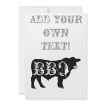 bbq, cookout, barbeque, custom, summer, grill, beef, cow, farm, animal, barnyard, invitation, invite, party, holiday, 4th of july, moulter, TLC (TV channel), molter, reality television, marine creature, barbecue, stayer, Kansas City Barbeque Society, varment, Memphis Barbecue Network, range animal, Art Smith (chef), gregorian calendar month, Warren Sapp, work animal, fertilized egg, conceptus, metazoan, chordate, acrodont, pureblood, zooplankton, pleurodont, stud farm, Invitation with custom graphic design