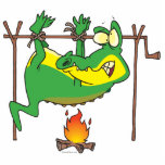 BBQ dinner funny alligator gator cartoon Photo Cut Out