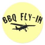 BBQ Fly-In Airplane Stickers
