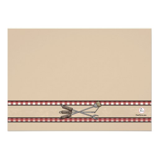 BBQ Frame - Father's Day Party Invitation