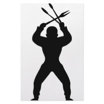 BBQ freak icon black stationery