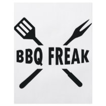 BBQ-Freak with cutlery icon flyers
