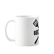 BBQ-Freak with cutlery icon mugs