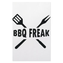 BBQ-Freak with cutlery icon stationery