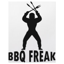 BBQ-freak with cutlery letterhead