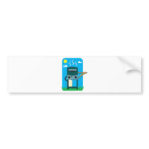 bbq gas grill bumper sticker