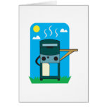 bbq gas grill greeting cards