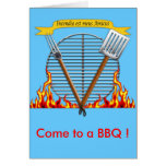 BBQ Grill Royal Crest Greeting Card