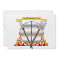 BBQ Grill Royal Crest Custom Announcement