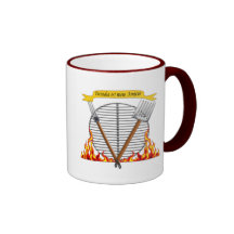BBQ Grill Royal Crest Mug