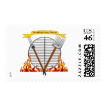 BBQ Grill Royal Crest Stamp