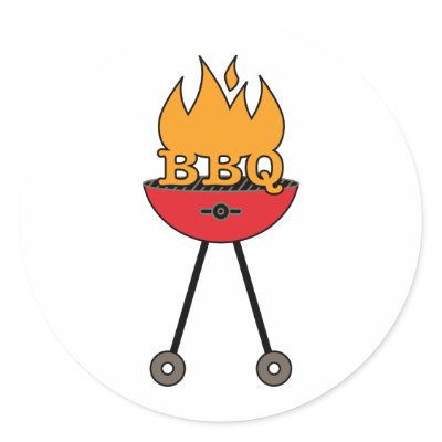 BBQ Grill Stickers by PeppermintPig
