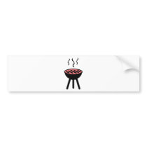 BBQ icon Bumper Sticker