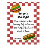 bbq invitation postcards