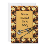 BBQ Invitation With BBQ Utensils