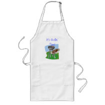 bbq, It's Grillin' Time! aprons