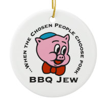 BBQ Jew Christmas Ornament ornaments