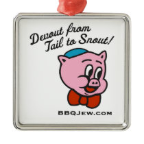 BBQ Jew Christmas Ornament - Premium ornaments