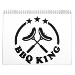 BBQ King barbecue Wall Calendars