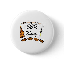 BBQ King buttons by CelebrationZazzle BBQ King buttons