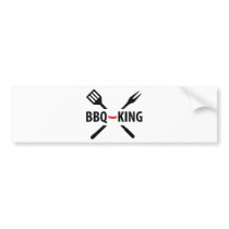 BBQ-King icon Bumper Stickers