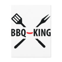 BBQ-King icon postcards