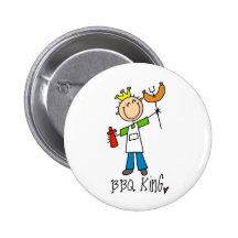 BBQ King Pinback Buttons