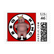 BBQ King Postage Stamps