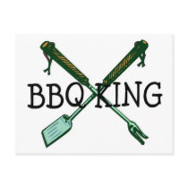 BBQ King postcards by TeeZazzle BBQ King postcards