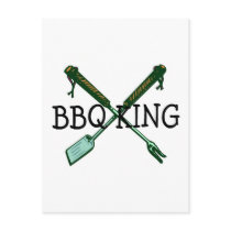 BBQ King postcards by TeeZazzle BBQ King postcards