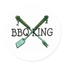 BBQ King stickers by TeeZazzle BBQ King stickers
