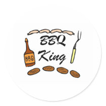 BBQ King stickers by CelebrationZazzle BBQ King stickers