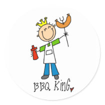BBQ King stickers by stick_figures BBQ King stickers