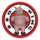 BBQ King Stickers