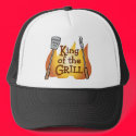 BBQ King Trucker Hat by imagefactory BBQ King Trucker Hat