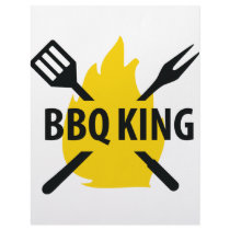 BBQ King with flame icon letterhead